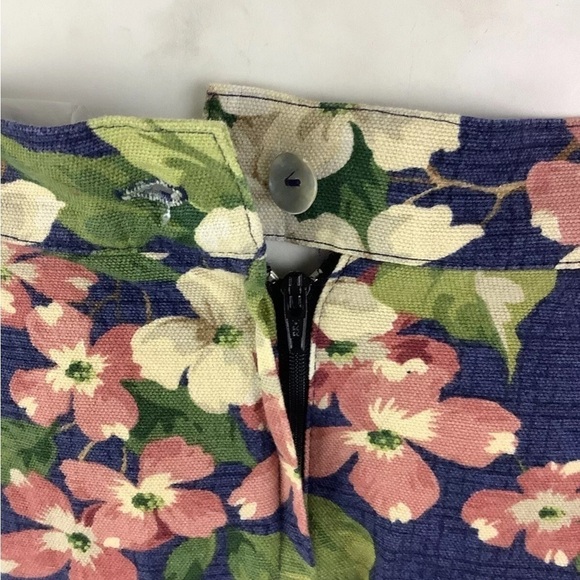 Vintage Willowbend Sz S Floral Print Maxi Skirt Blue 90's Cottagecore Style - Picture 5 of 6